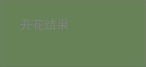 开花结果